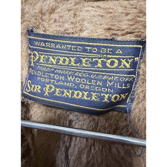 Vtg 1960s Sir Pendleton Wool Coat Men's 42 - No Woolmark - w/ Factory Tags Camel - Picture 5 of 9